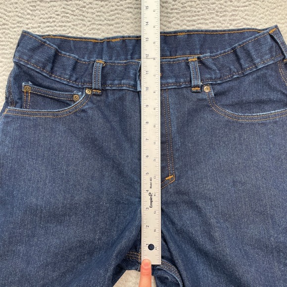 Origin Jeans Men's Size 34X34 Blue Straight Legit Fit Stretch Maine USA Jocko - Picture 8 of 14